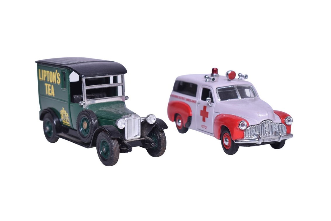 Pair of Matchbox Models of Yesteryear - 1955 Holden FJ Van and 1927 Talbot Van