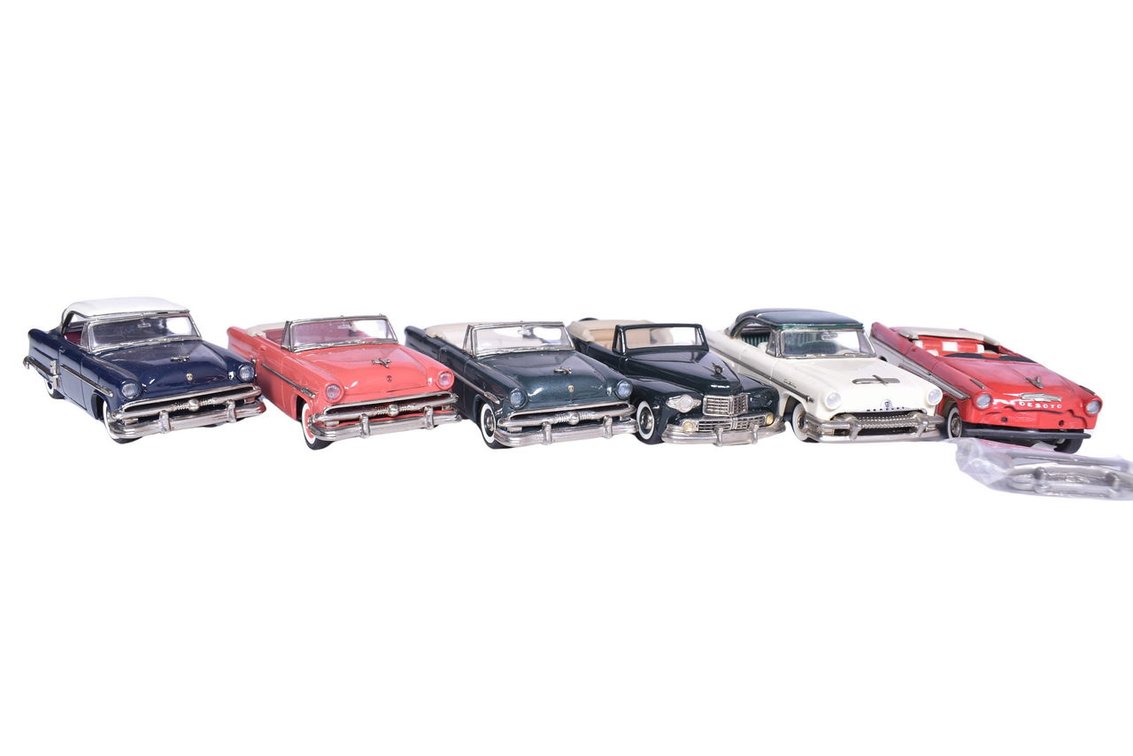 Six Collector's Classics '50s Car Models -  Desoto, Mercury, Ford Sunliner