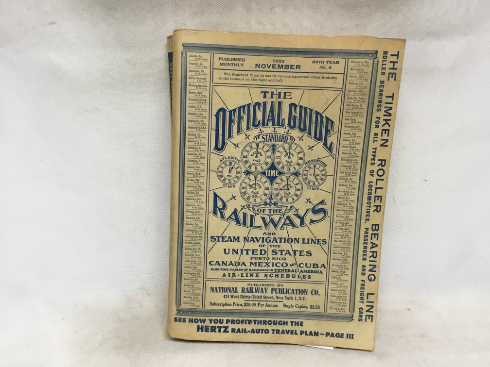 The Official Guide of the Railways - November 1953