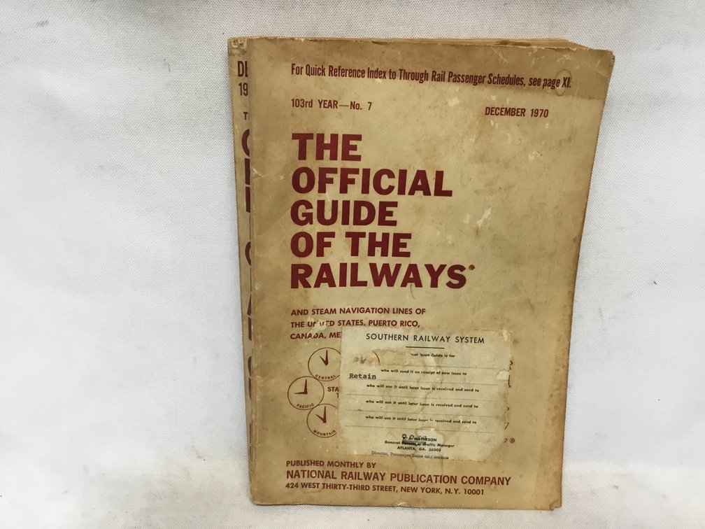 The Official Guide of the Railways - December 1970