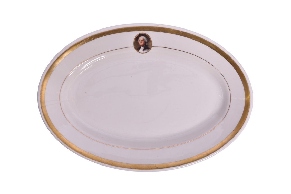 Chesapeake & Ohio Railroad George Washington Service Oval Dinner Plate