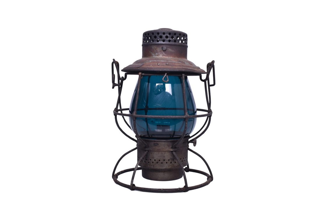 Adlake Reliable Lantern With Repop Green Globe