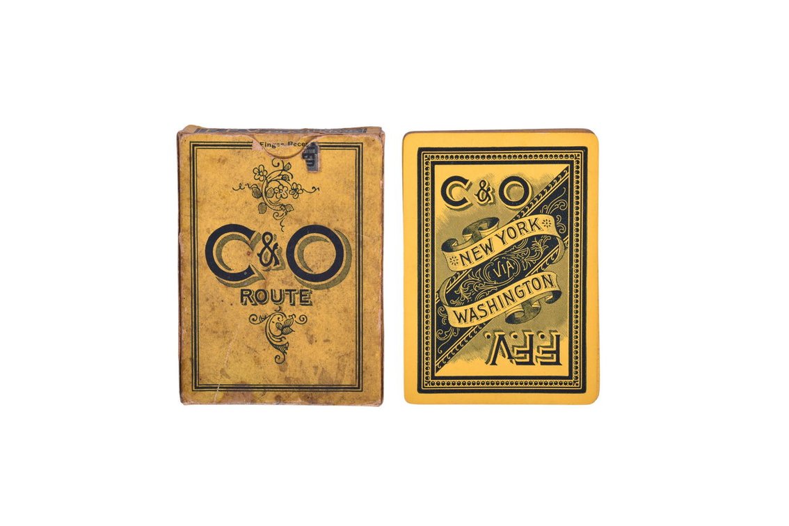 Chesapeake and Ohio Railroad Souvenir Playing Card Deck Circa 1895