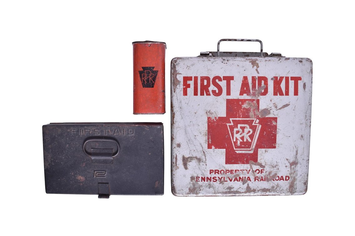 Pennsylvania Railroad and Penn Central First Aid Kits