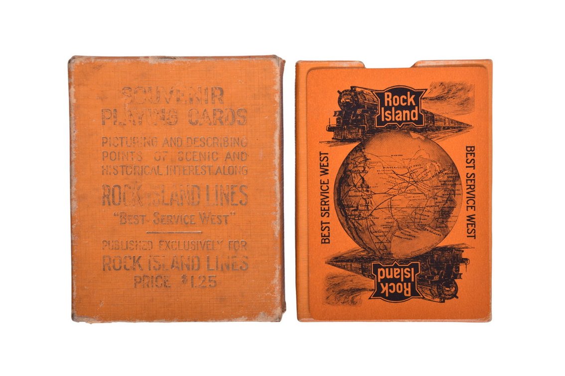 Rock Island Railroad Interstate Playing Card Deck - Best Service West
