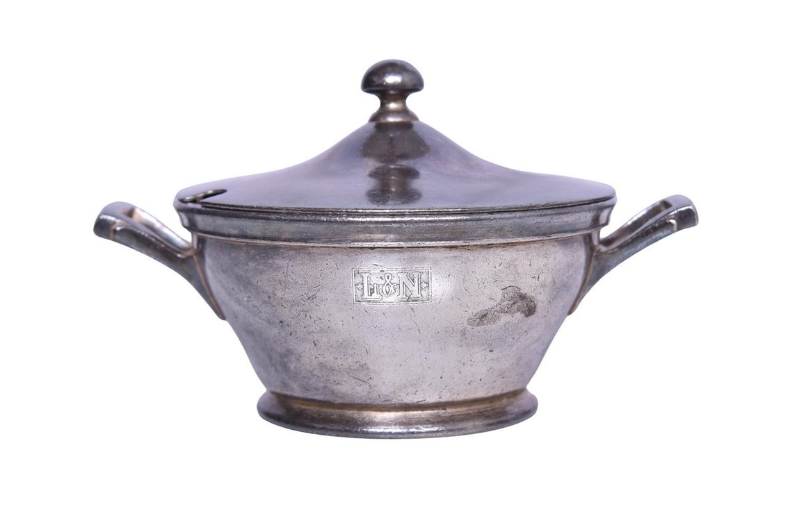Louisville and Nashville Railroad Silver Soup Tureen Bowl w/ Notched Lid