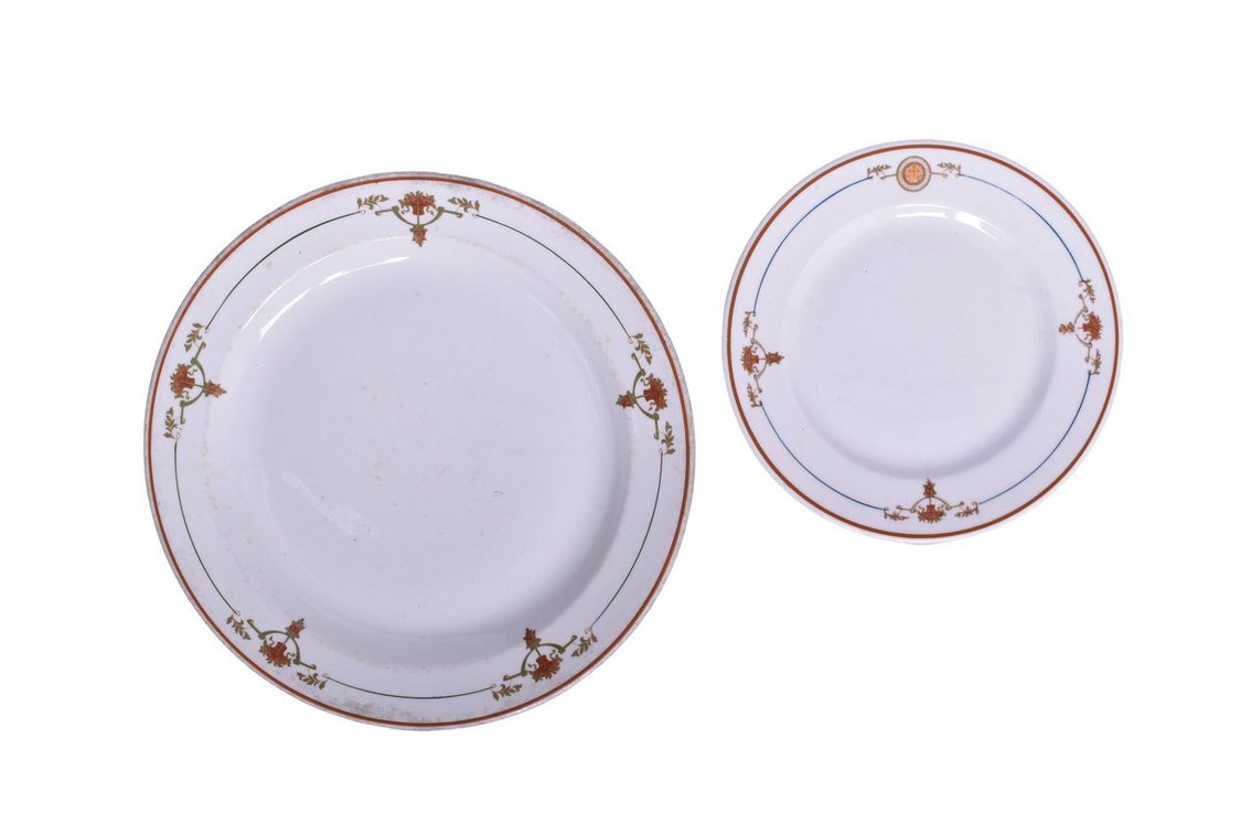 Southern Railway China Peach Blossom Dinner Plate and Bread Plate