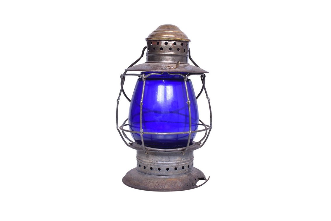 William Porter's Sons Brass Top Bell Bottom Lantern