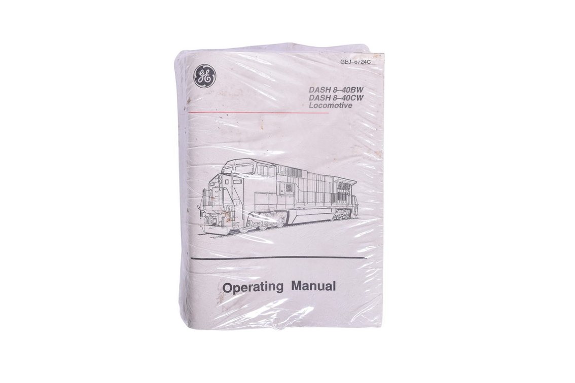Sealed Pack of Ten General Electric Dash 8 -40BW and 40CW Locomotive Operation Manuals