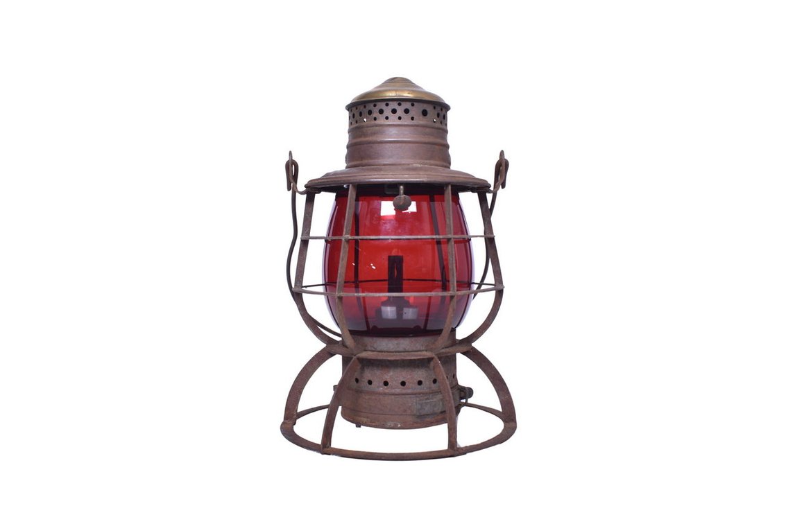 Brass Top Central Vermont Railroad Lantern