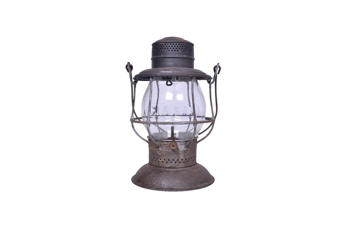 Adams & Westlake Chicago Indiana & Southern Railroad Bell Bottom Lantern