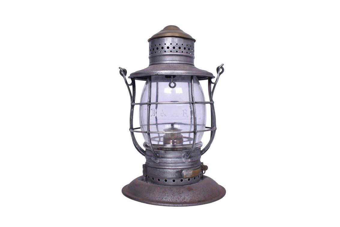 Brass Top Bell Bottom Boston & Albany Railroad Lantern