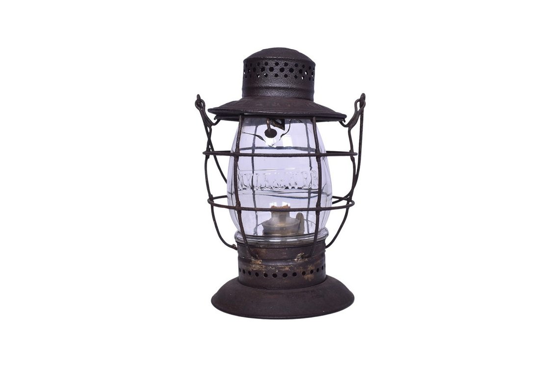 No. 39 Railroad New York Lake Eric and Western Railroad Lantern with Clear Cast Globe