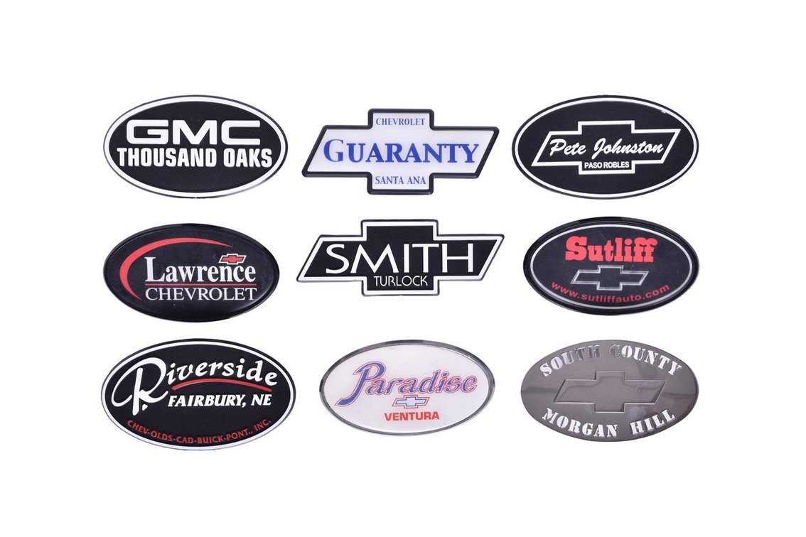 Nine Trailer Hitch Covers / Dust Caps - Chevrolet Dealerships