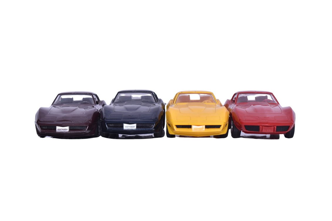 Four Chevy Corvette Stingray Dealership Promotional Models - 1979-1982