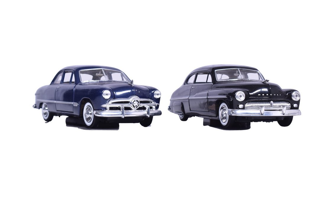 Pair of Redbox 1949 Model Cars - Mercury and Ford Coupe