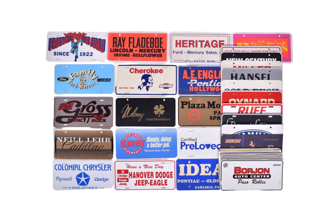 60+ Automobile License Plate Inserts