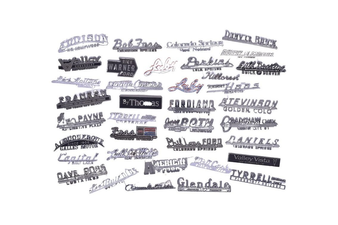 Thirty Seven Car Dealership Trunk Badges / Name Emblems