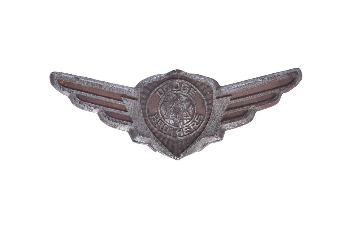 1930s Dodge Brothers Winged Trunk Emblem Badge