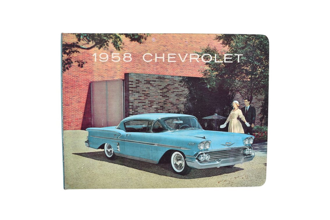 1958 Chevrolet Dealership Sales Album with Color / Fabric Samples