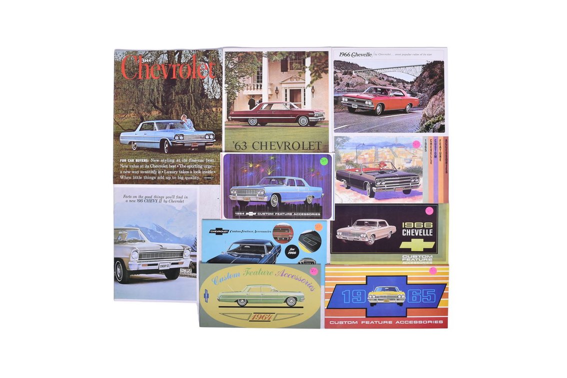 Ten Mid - 1960s Chevrolet Dealership Promotional Materials