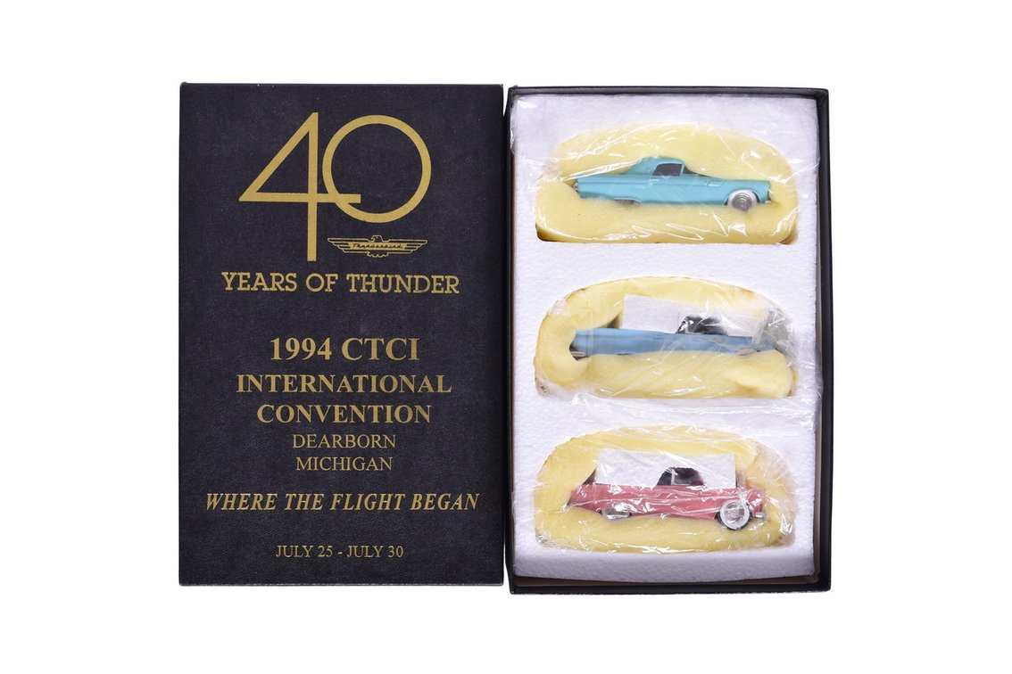 Brooklin Models 40 Years of Thunder Set - 1955, 1956, 1957 Ford Thunderbird Models