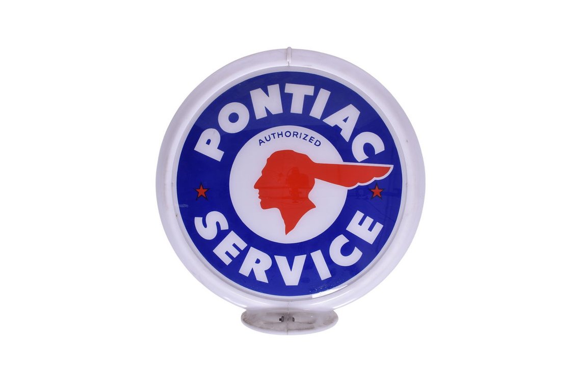 Reproduction Pontiac Service Gas Pump Globe
