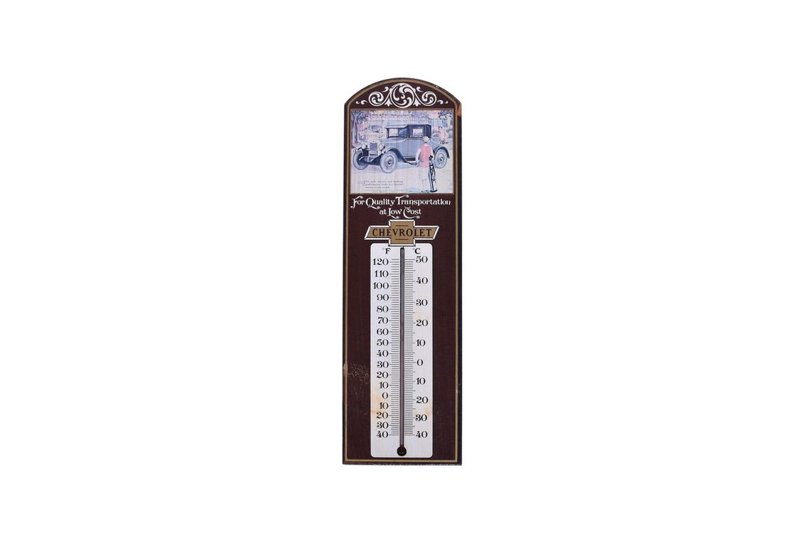 Wooden Chevrolet Advertising Thermometer