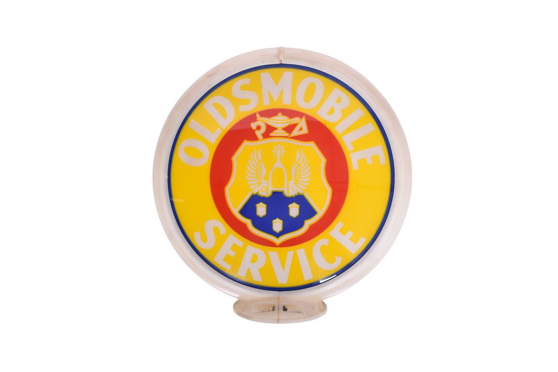 Reproduction Oldsmobile Service Gas Pump Globe