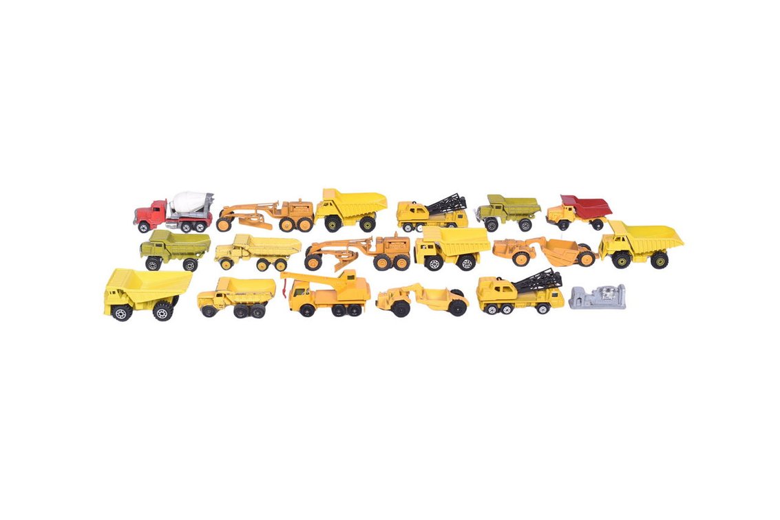 Group of Seventeen Die Cast Vehicles - Hot Wheels, Matchbox Lesney, Zyimex, Road Champs, Yatming, Corgi Junior, Lit'l Toy