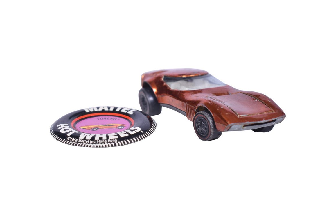 1969 Hot Wheels Redline Torero in Orange w/ Button