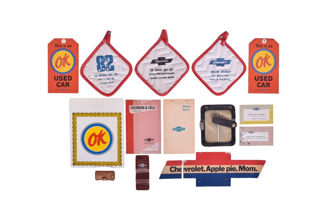 Group of Chevrolet Dealership Advertising Ephemera and Promotional Items