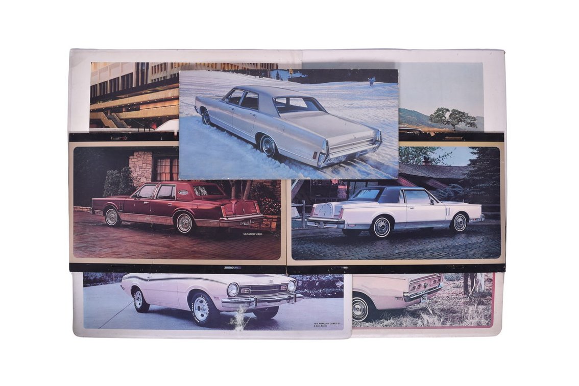 Seven Automobile Dealership Advertising Display Signs - Mercury, Lincoln, Chrysler