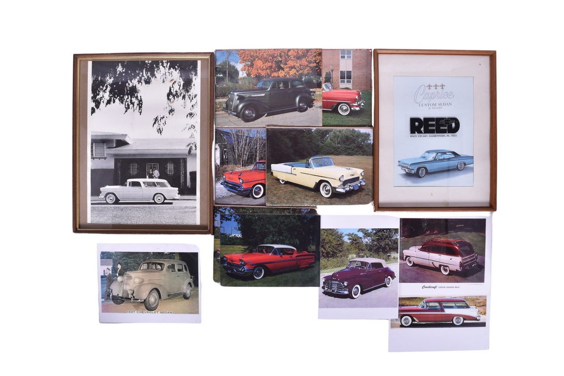 Twelve Chevrolet Promotional Advertising Photographs - Bel Air, Caprice, Impala, Fleetmaster, Styleline