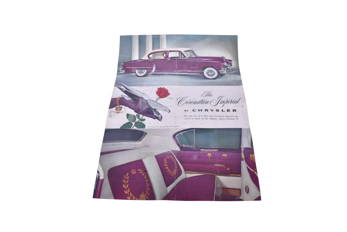 1953 Chrysler Coronation Imperial Dealership Showroom Poster