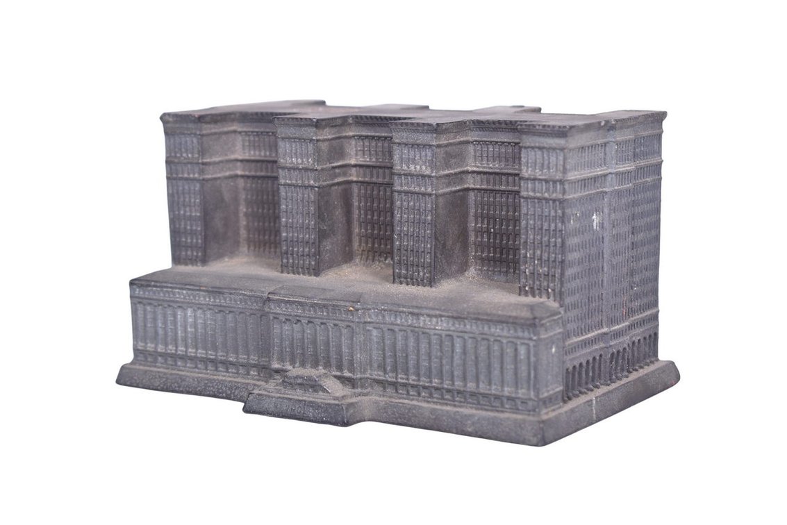 Cast Iron General Motors Building Architectural Desk Replica