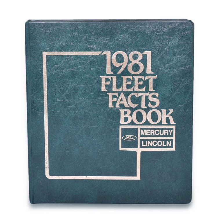 1981 Ford Lincoln-Mercury Automobile Fleet Facts Book