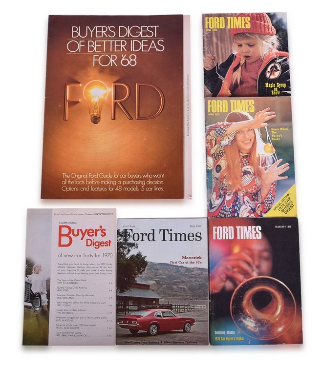 Six Ford Automobile Dealer Literature