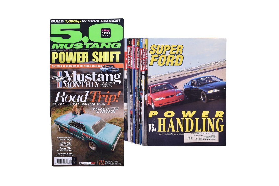 Group Of Thirteen Ford Magazines- Super Ford, 5.0 Mustang, Mustang Monthly
