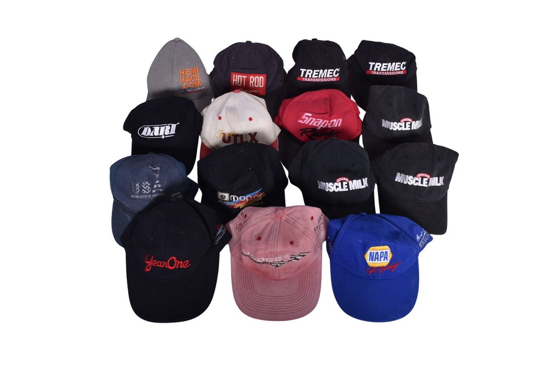 Group Of Fifteen Assorted Hats- Snap-On Racing, UTLX, Napa, Mopar, Tremec, Dodge, Dart, Hot Rod Magazine, etc.