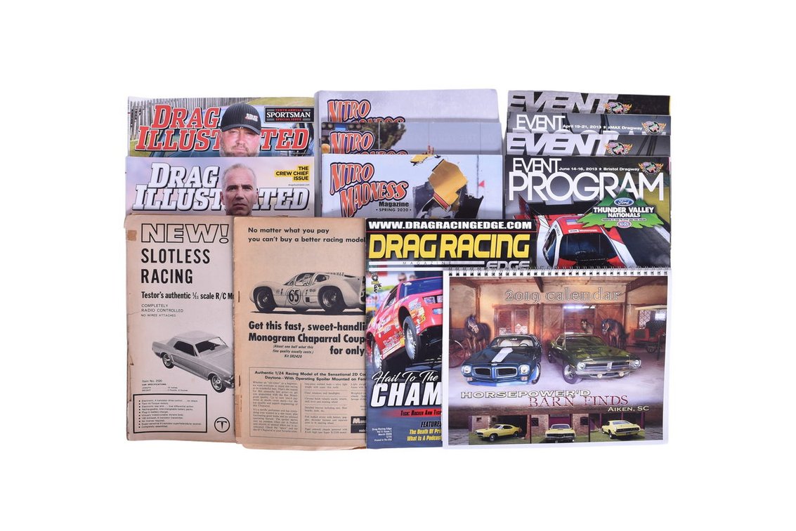 Ten Drag Racing and Model Car Magazines- 1967-2020