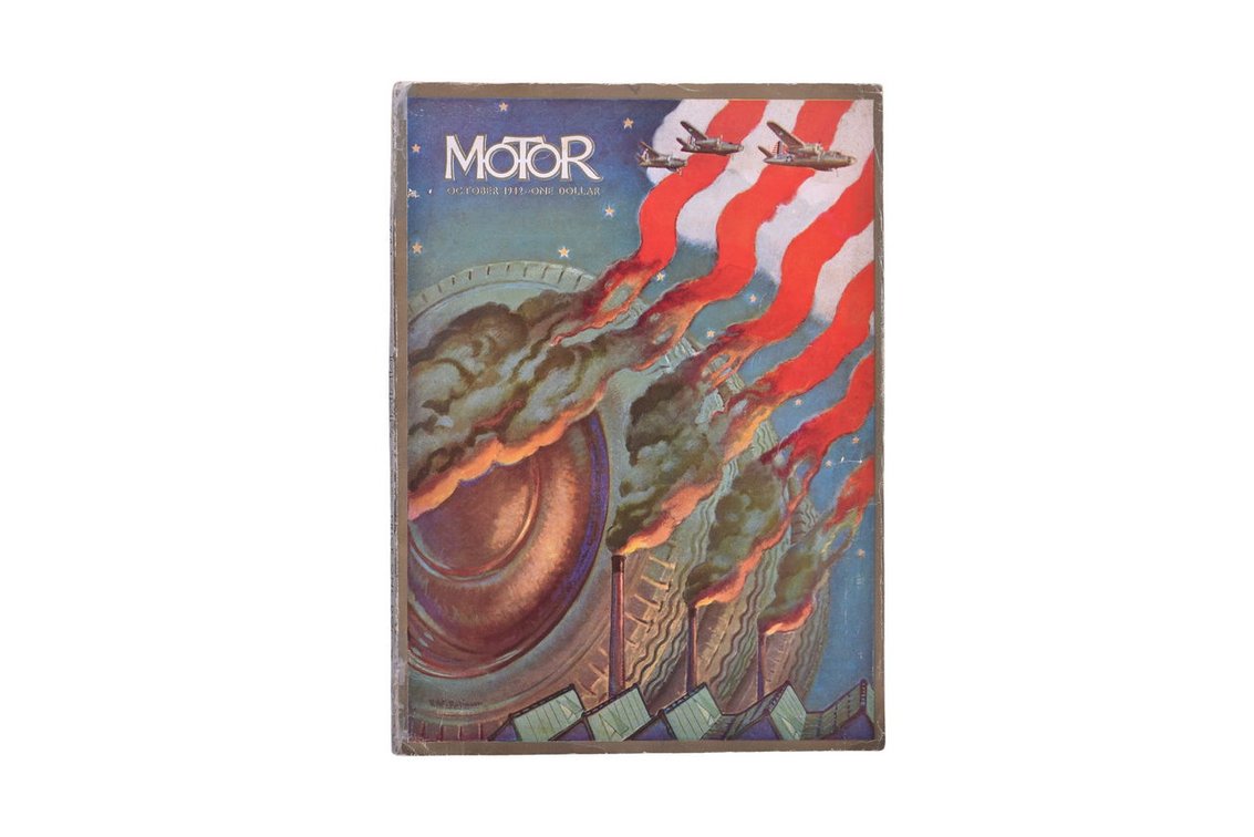 October 1942 Motor Magazine With Robert Robinson Cover Art