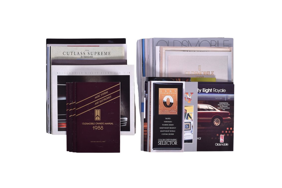 Forty Pieces Of Oldsmobile Sales And Promotional Literature From 1980's-2000's
