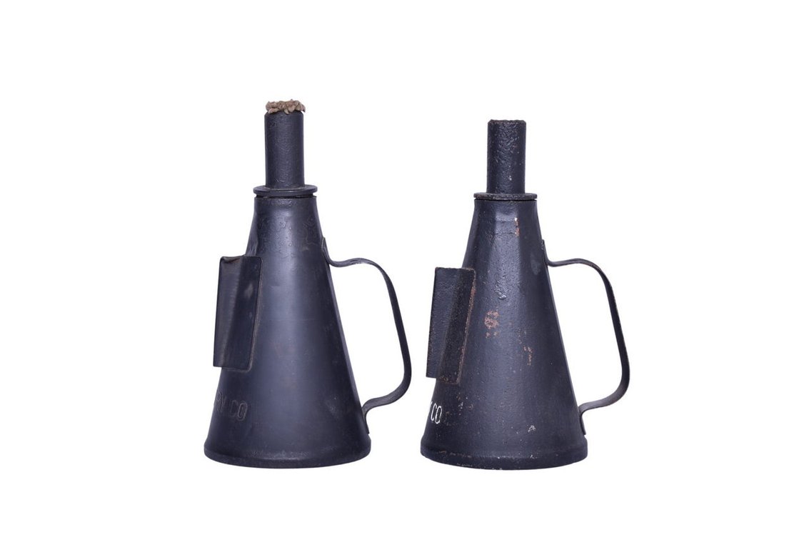 Pair of Norfolk and Western Railway Railroad Hand Torches