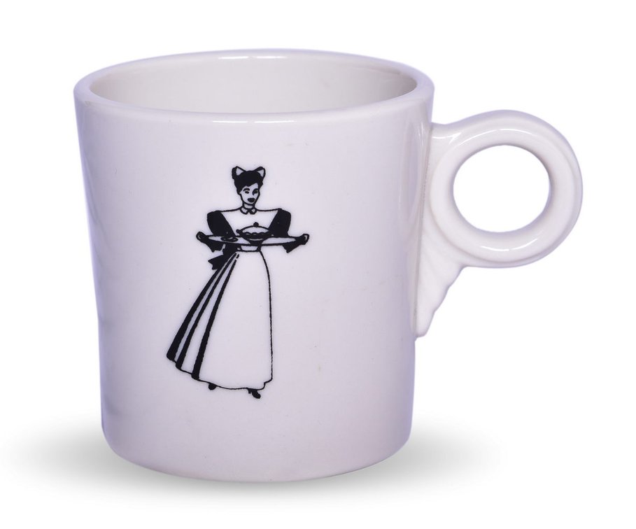 Fred Harvey House Santa Fe Railroad "Harvey Girl" Jackson China Coffee Mug