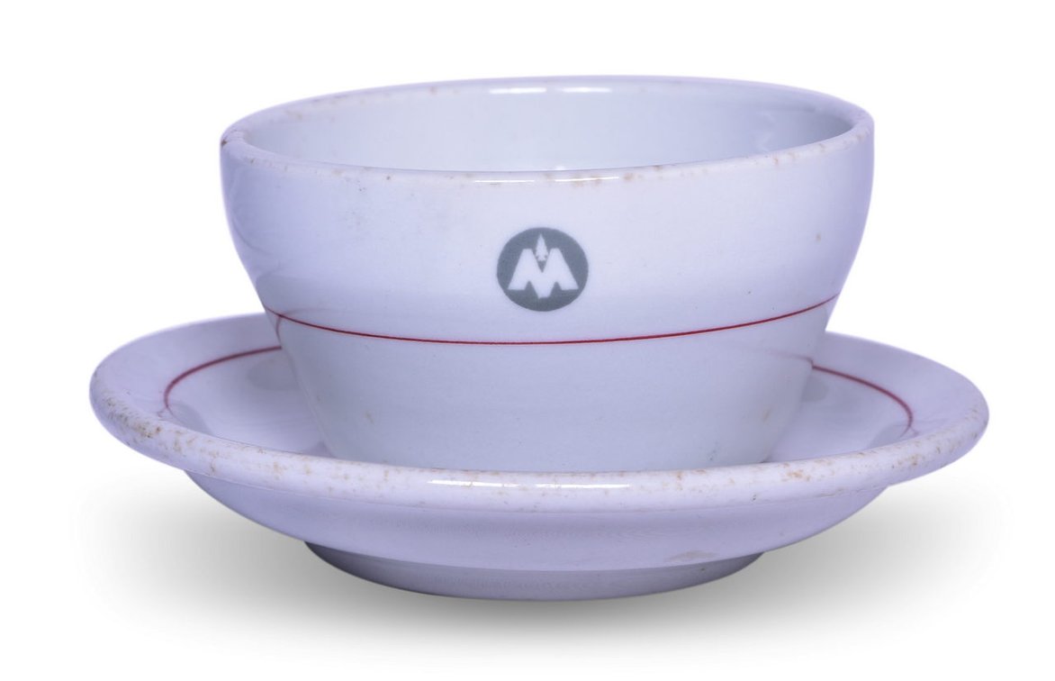 Chicago, Indianapolis & Louisville Railroad China Monon Bouillon Cup and Saucer