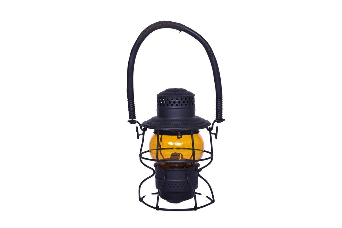 Adams & Westlake Piedmont and Northern Railway Kero Railroad Lantern with Amber Globe