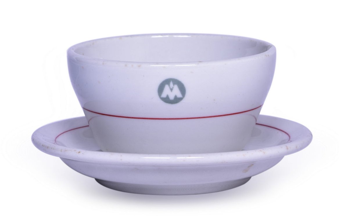 Chicago, Indianapolis & Louisville Railroad China Monon Bouillon Cup and Saucer