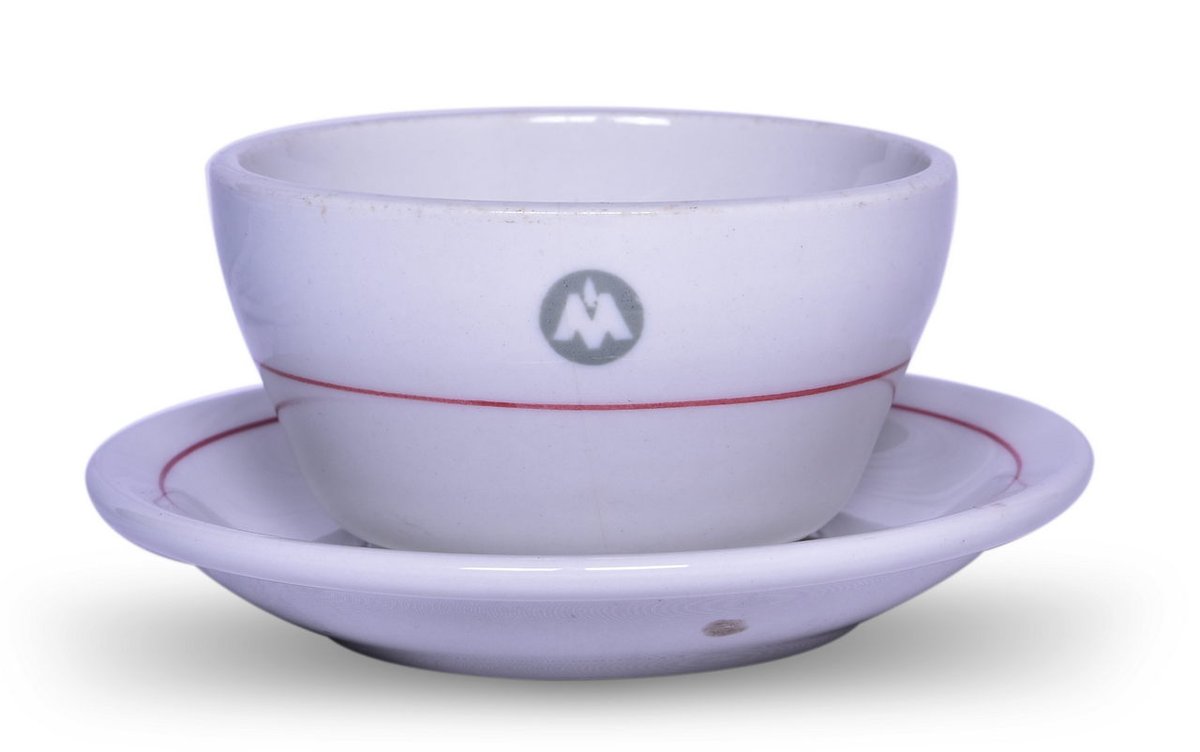 Chicago, Indianapolis & Louisville Railroad China Monon Bouillon Cup and Saucer