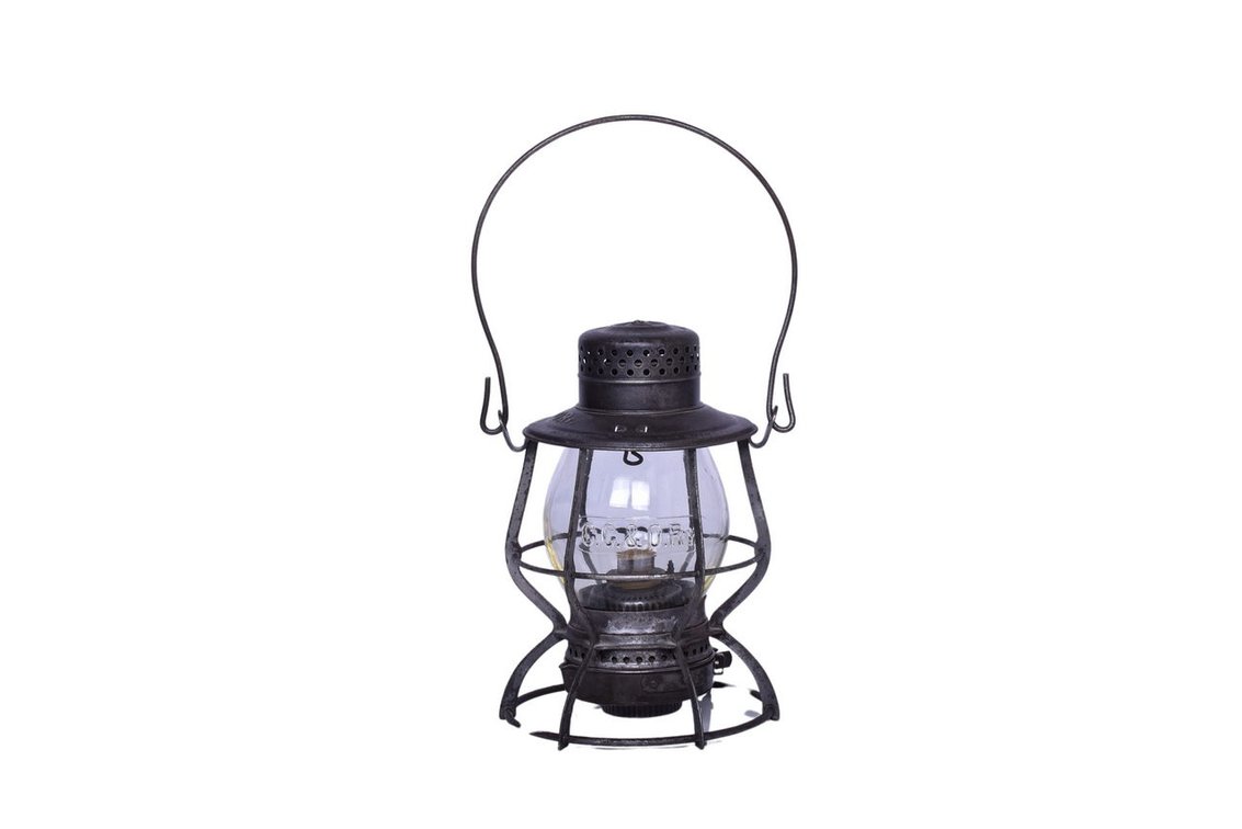 Keystone Carolina, Clinchfield, and Ohio Railroad Lantern with Clear Cast Globe